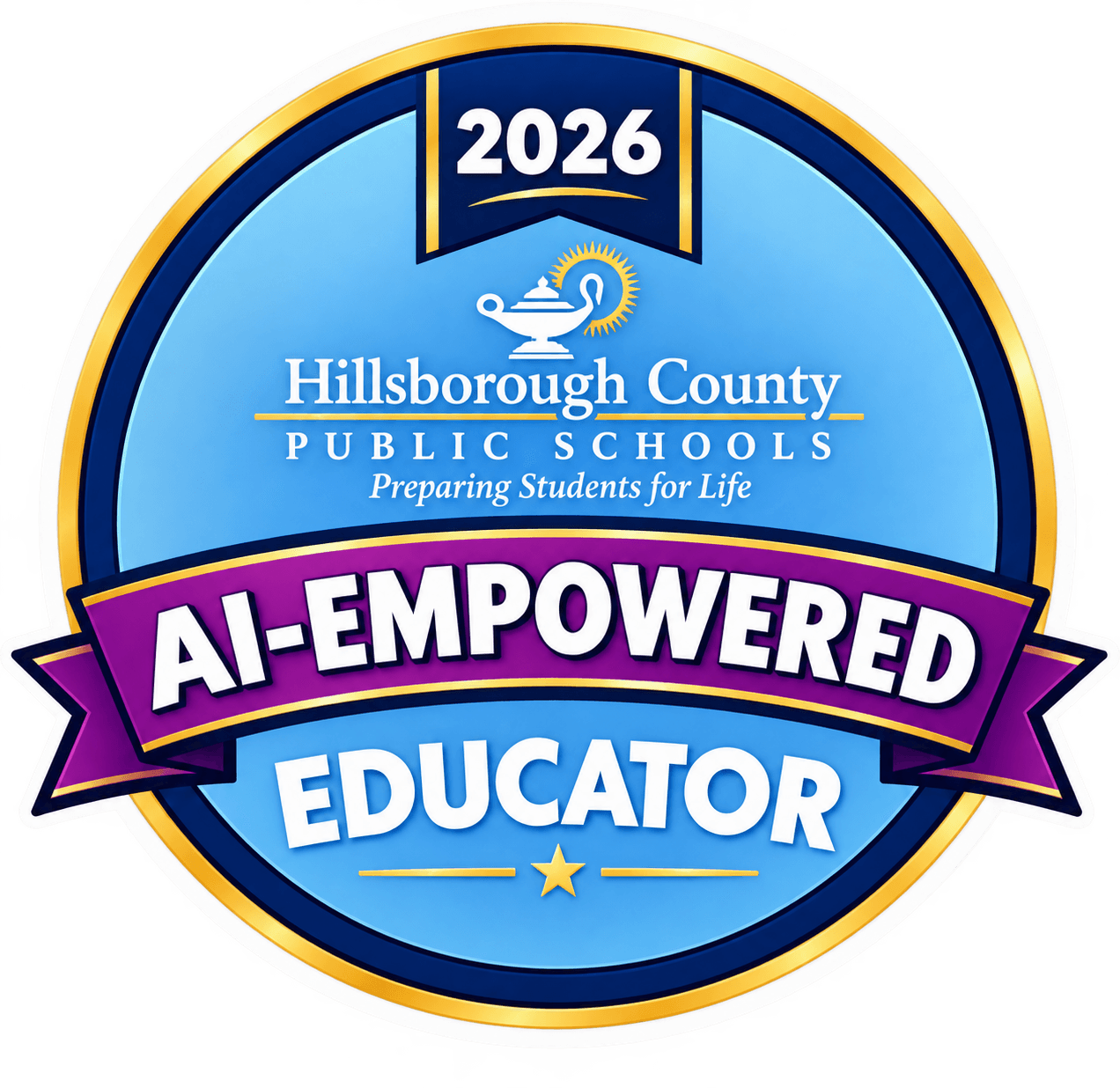 2026 Hillsborough County Public Schools AI-Empowered Educator certification badge
